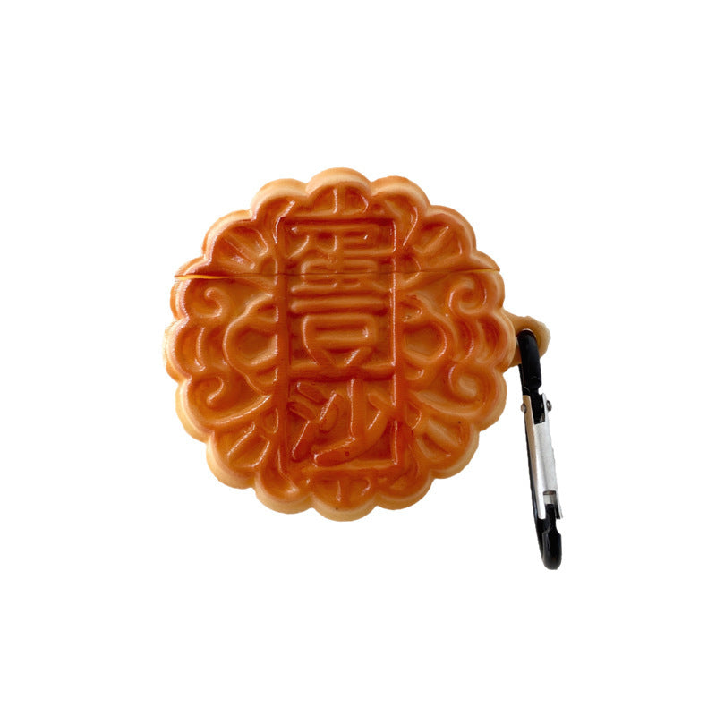 Moon cake case fitted to AirPods 1st/2nd generation charging case