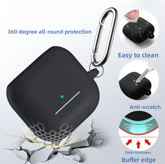 TrendLoop soft silicone AirPods case in black