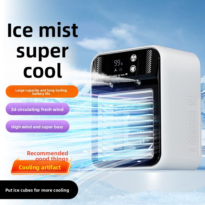 TrendLoop spray humidifying mini portable air conditioner fan